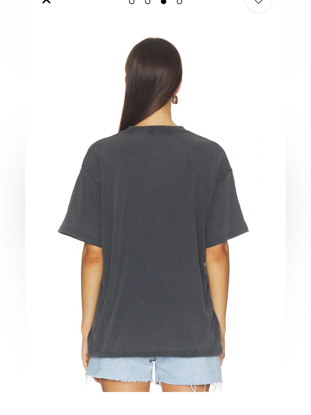 NWT ANINE BING Cade Tee Melrose Stencil in Black - Picture 4 of 4